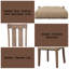 Ensemble de 2 chaises d'appoint Nathaniel
