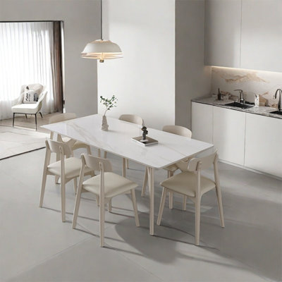 Household Modern simple rock plate dining table