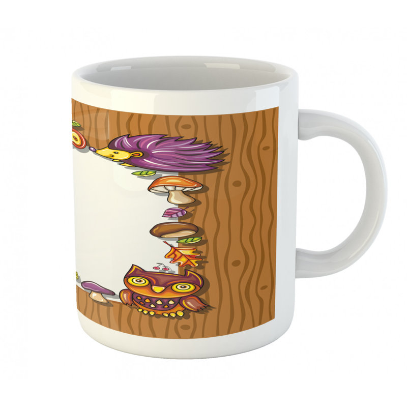 Grande tasse à café glands hedgehog écureuil