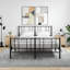 Marieo 40cm W Iron Bedside Table-1688440891