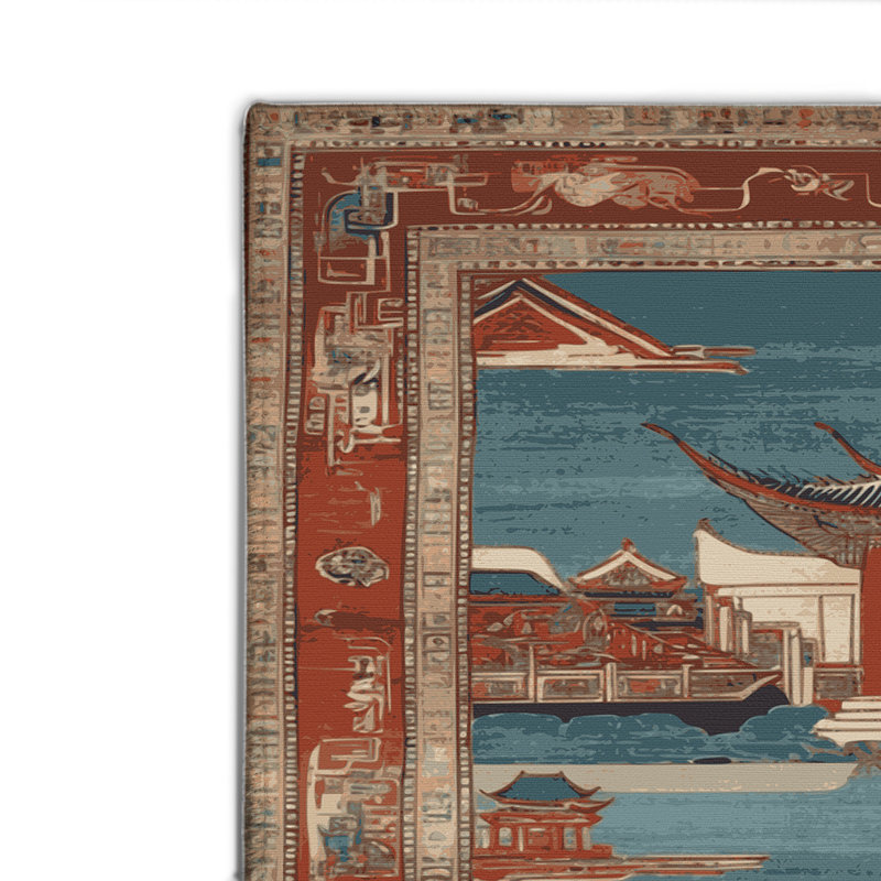 Tapis intérieur et extérieur ArtDeco, Rectangulaire 8 pi x 10 pi