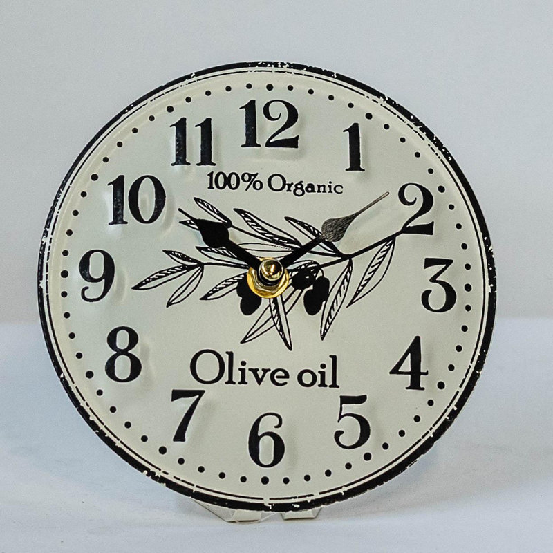 Analogue Metal Unavailabe Tabletop Clock
