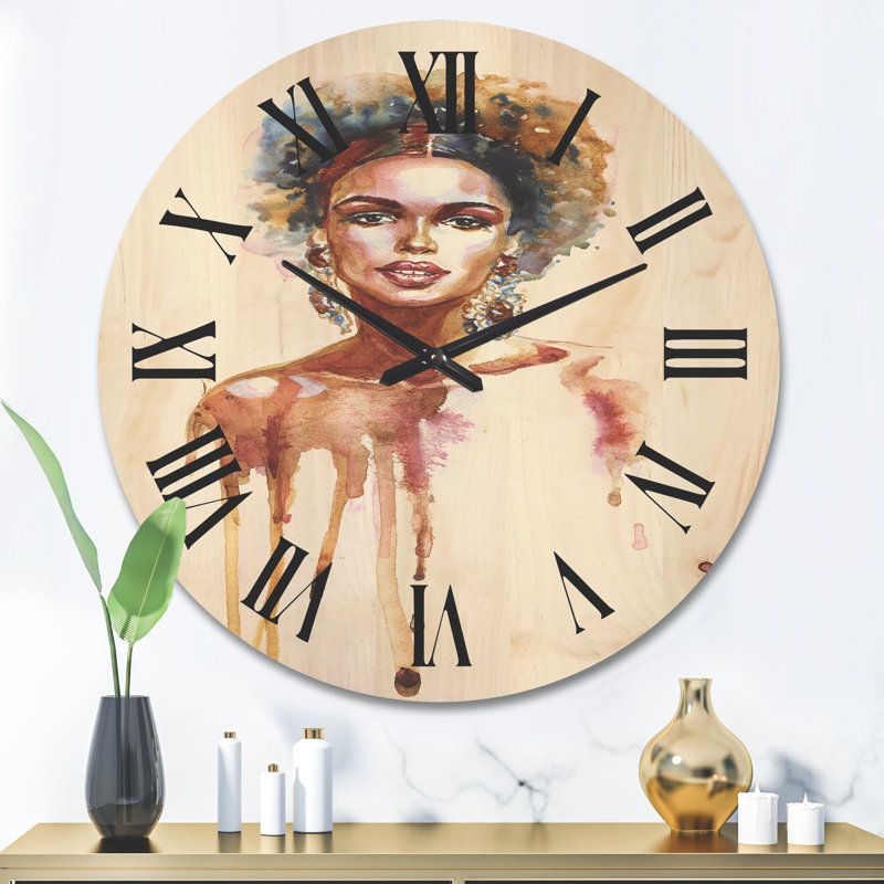 Horloge murale en bois, Grand
