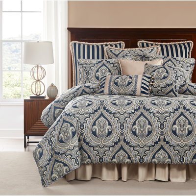 CONCORD CAL KG FAUX SILK RUFFLED BED SKIRT