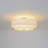 4 - Light Tiered Linen Round Fabric Drum Semi Flush Mount-1451589192