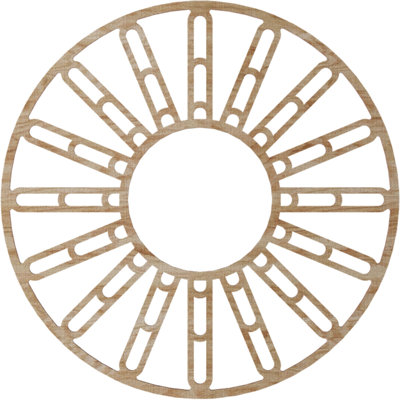 Médaillon de plafond en bois Hale