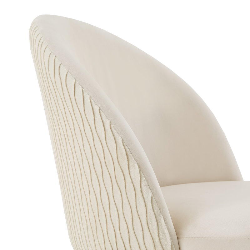 Sawyer Velvet Task Chair, Beige