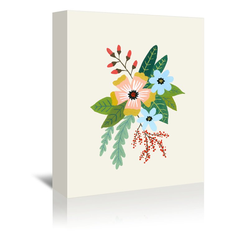 Loose Watercolor Bouquet Wrapping Paper by Shealeen Louise