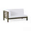 BANC D'ANGLE GAUCHE ET TABLE BASSE