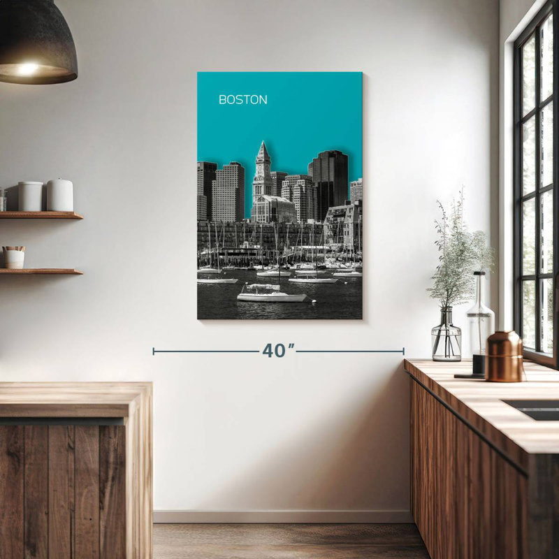 Horizon moderne de Sirci à Boston, H 39 po x l 26 po