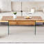 Table basse polyvalente à plateau relevable avec rangement dissimulé pour les espaces de vie et de bureau-1028585495