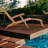 Boalt Outdoor Teak Wood Chaise Lounge