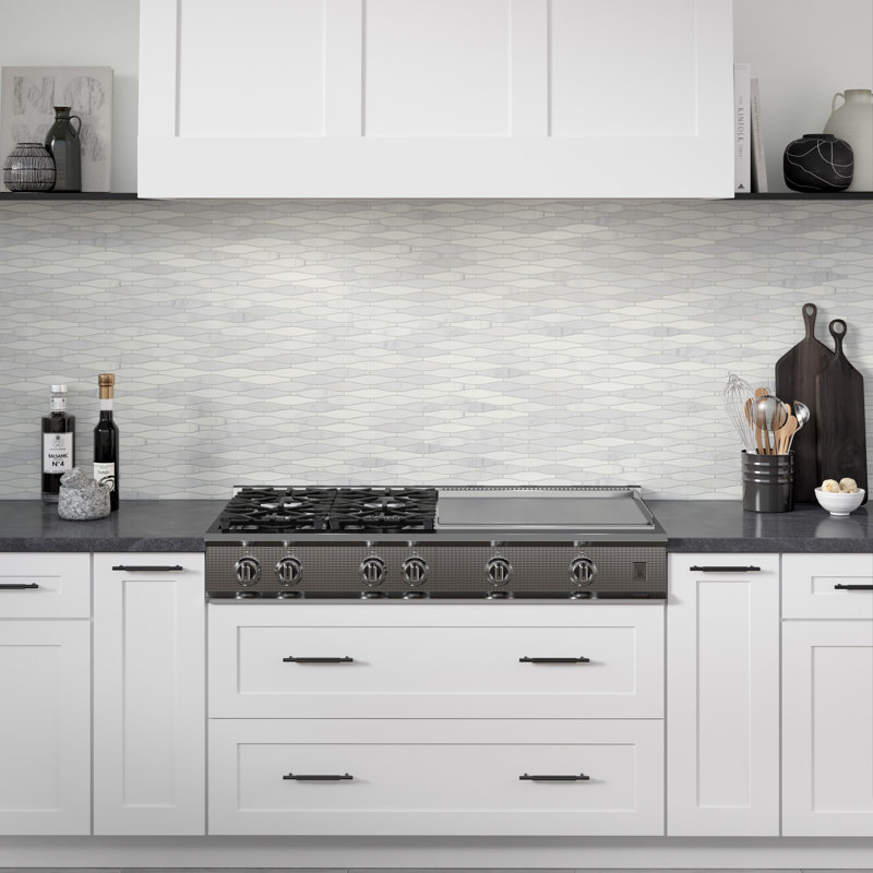 Marble Wf Winter Frost 12 in. x 12 in. Polished Marble Floor and Wall Tile (9.82 sq. ft./Case)