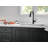 Delta Essa Matte Black Touch Kitchen Faucet with Pull Down Sprayer, Modern Single Hole Touch On Kitchen Sink Faucet, Single Handle, Matte Black-15361214