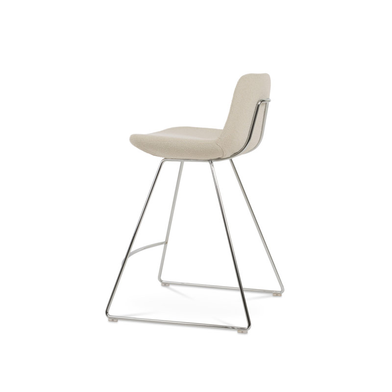 Tabouret Pera HB, Chorme, Tabouret de bar (siège d'une hauteur de 29 po)