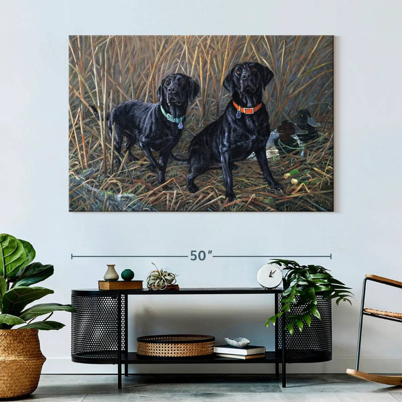 Brampt Sharing The Tradition - Black Labs, 34" H x 51" W