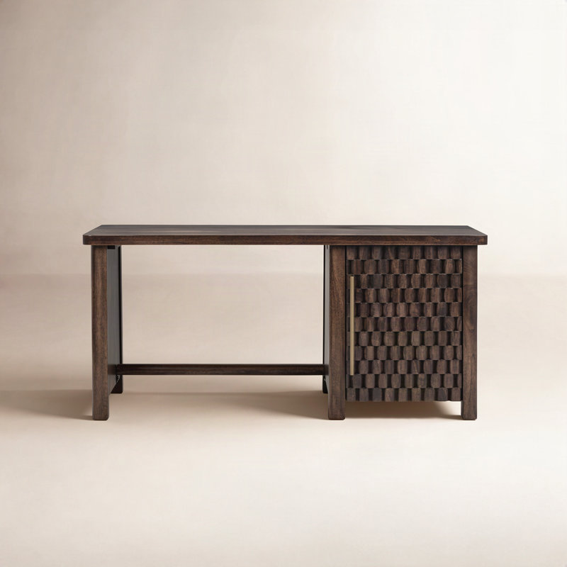 Abshire Solid Mango Wood Desk