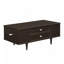 Table basse rectangulaire avec quatre tiroirs et deux compartiments de rangement cachés-635205667