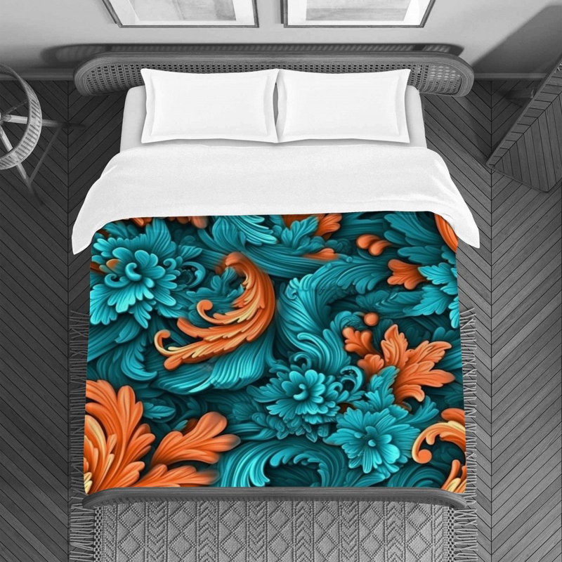 Housse de couette , Housse de couette pour grand lit, Rouge / blanc