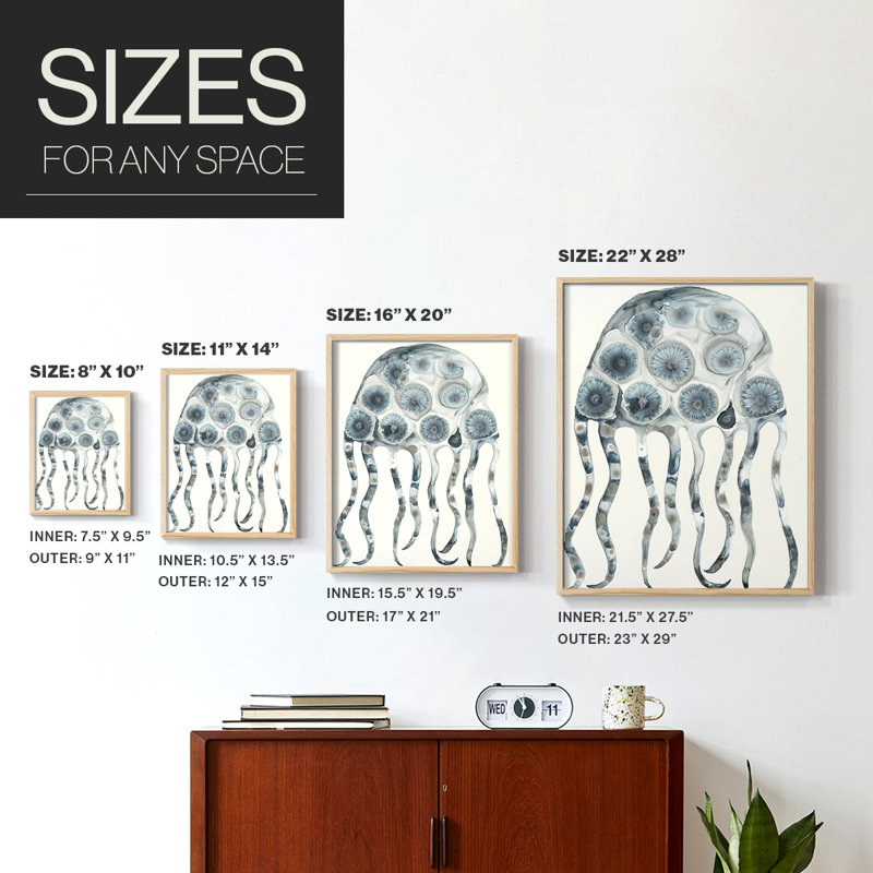 Silver Jelly  Framed Print - Solid Wood, Natural, 30" H x 24" W