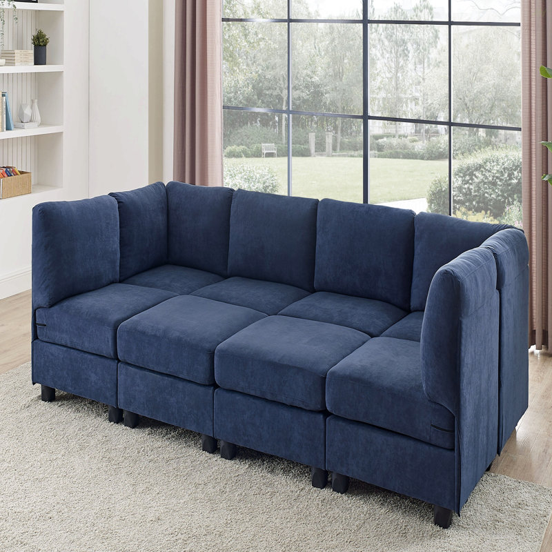 Polyester Upholstered Modular Sectional