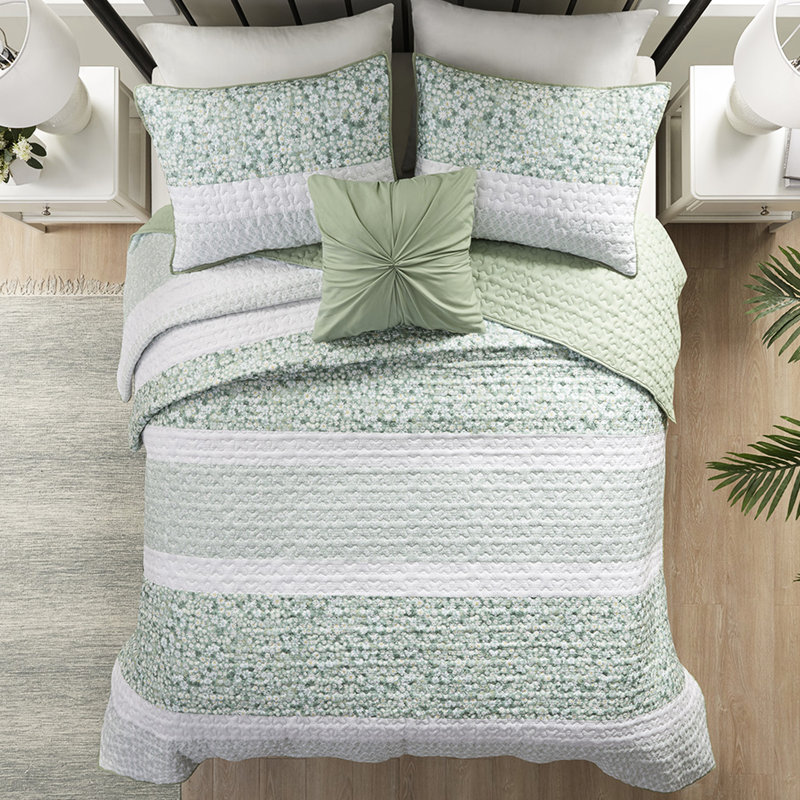 4 pièces de courtepointe très grand / très grand - tissu en tissu gaufré