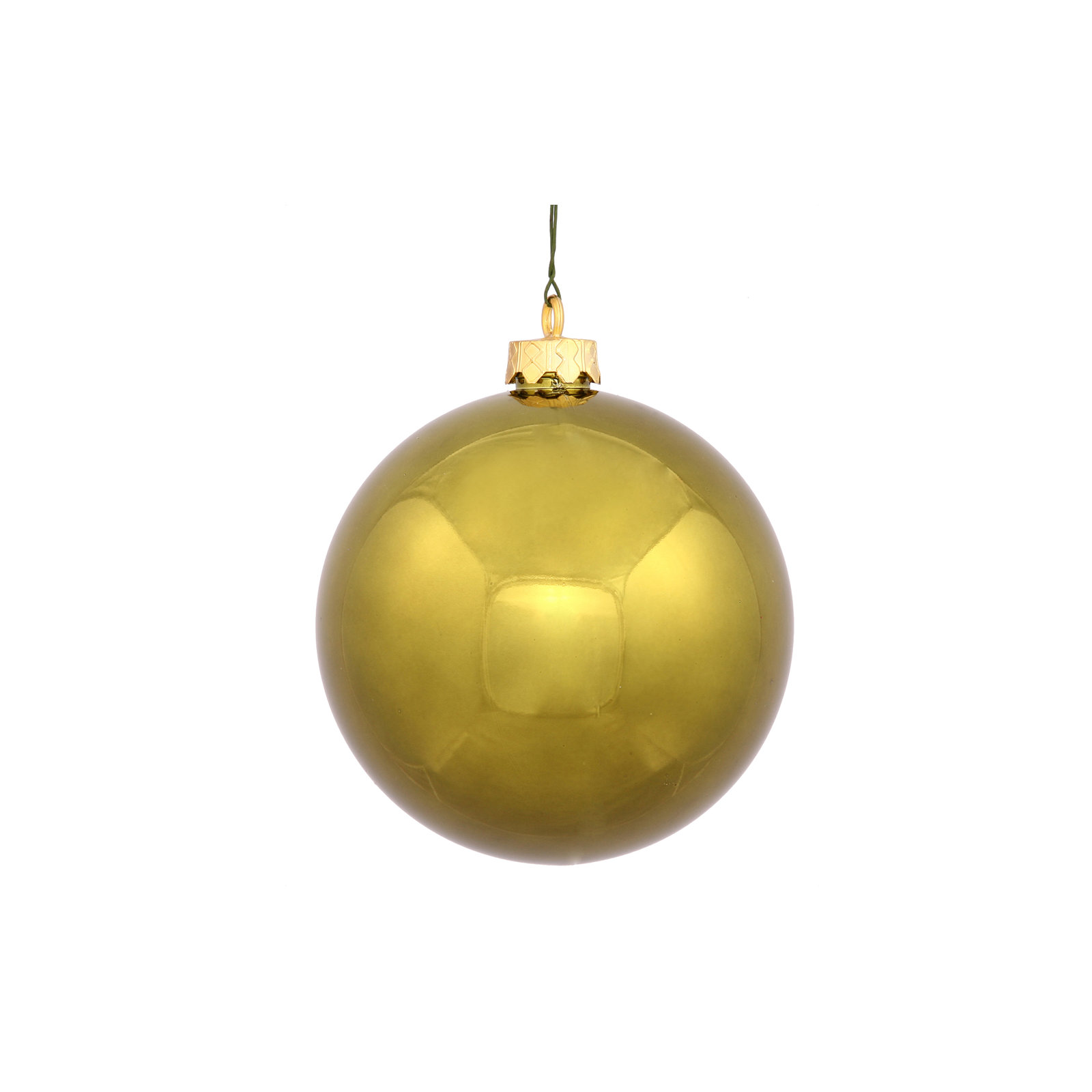 Holiday Décor Ball Ornament, Olive