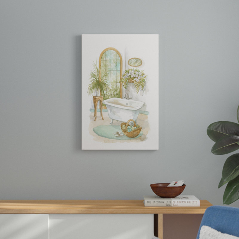 «Bath in Spa II» par Jerianne Van Dijk, reproduction d'art sur toile, H 30 po x l 20 po, Toile tendue