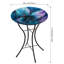 Bain d'oiseaux 18 po avec support - tourbillon bleu