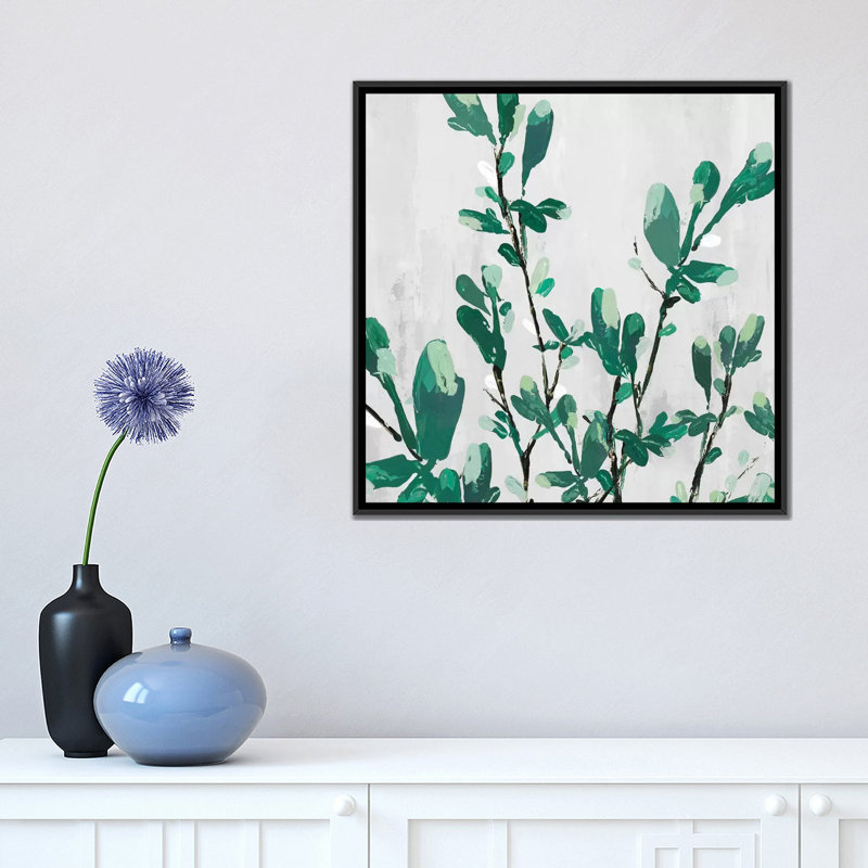 «The Branch I», reproduction sur toile, H 18 po x l 18 po x P 1,5 po, Toile encadrée noire, Pas de tapis