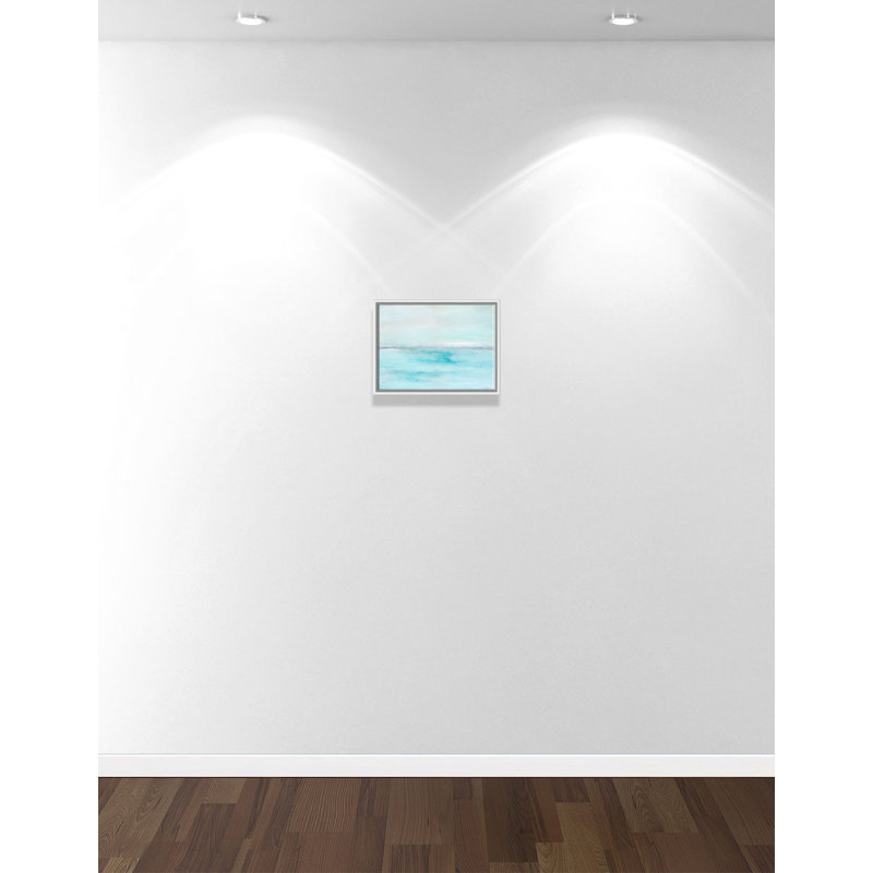 A Distant Whisper - Cadre flottant, reproduction d'art sur toile, Cadre blanc, H 12 po x l 16 po x P 2 po