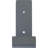 2"W x 6"D x 5 1/2"H Steel Hanging Shelf Bracket, Hammered Light Blue-933098849-933098855