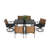 6 - Person Square Outdoor Dining Set