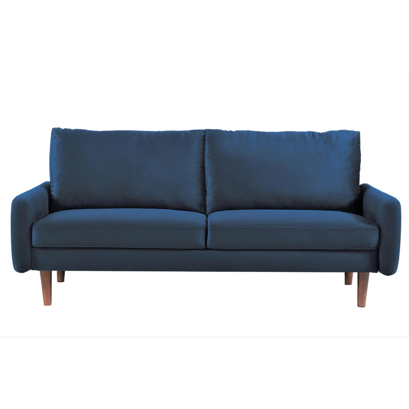 Teniqua Velvet, Dark Blue, 33" H x 58" W x 32.2" D