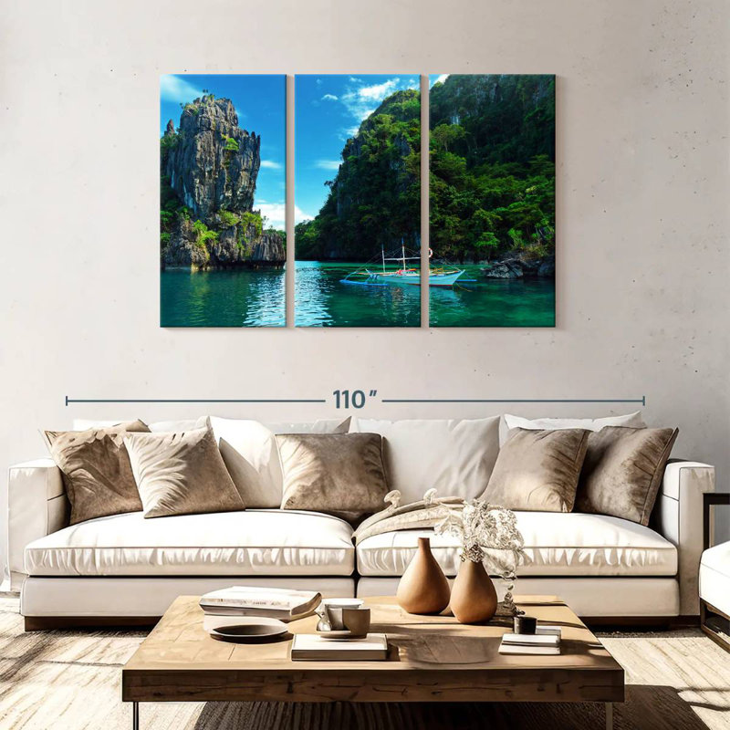 Bateau Mehar Tropical El Nido, H 48 po x l 74 po