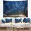 Tapisserie «Seascape Dramatic Blue and Brown Skies»-28509102