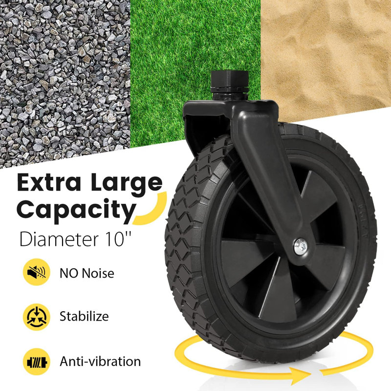 Folding Wagon, Black/Grey