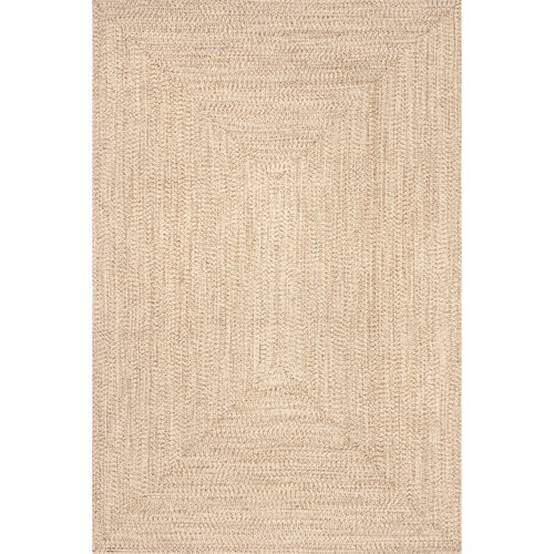 Highland Dunes Owensby Braided Tan Indoor/Outdoor Rug & Reviews | Wayfair