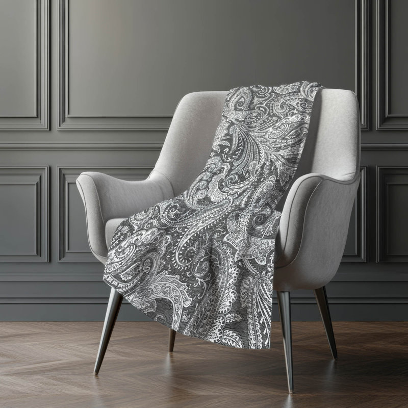 Jeté en cachemire Addison Sherpa ASB654, Gris
