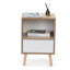 Table de chevet en particules avec tiroir et tablette pour le rangement de la table d'appoint dans la chambre à coucher