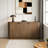 Wooden Entryway Table with Vertical Striped pattern