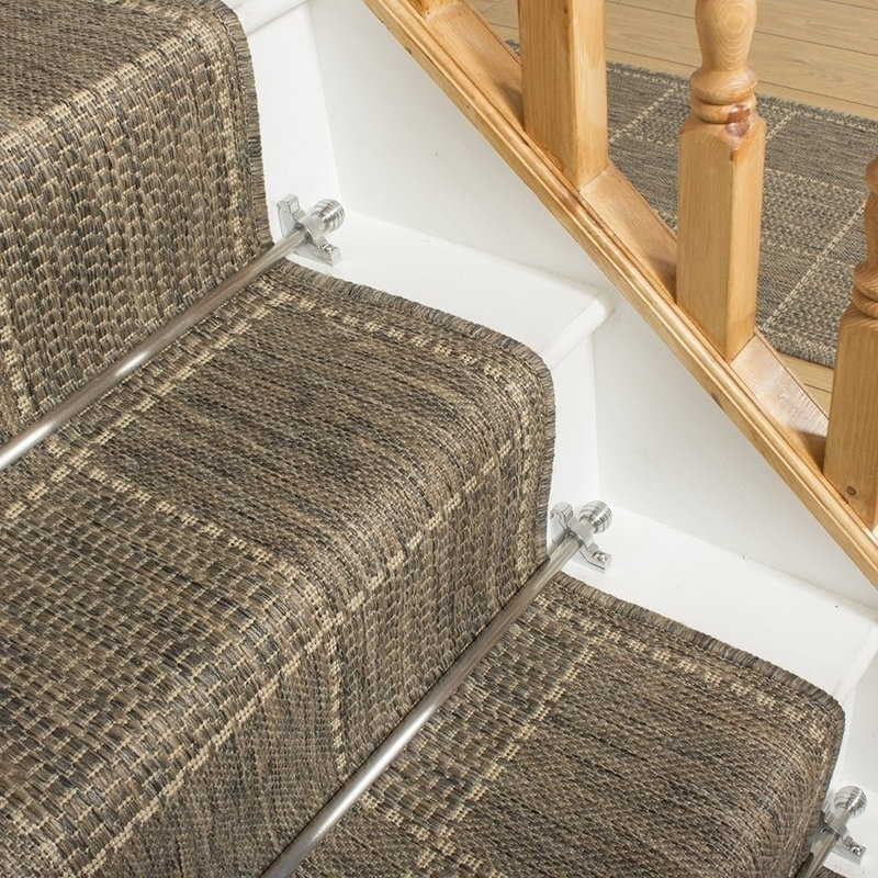 Stair Runner Lometa Chequered Flatweave Area Rug, Runner 66 x 510cm