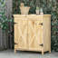 Armoire de rangement de jardin, remise à outils extérieure avec plateau galvanisé et deux tablettes