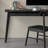 Black Rectangle Solid Wood Desks-108744103