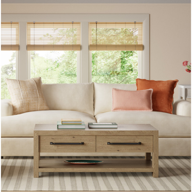 Cayden Upholstered 96'' Sofa, Nomad Snow Crypton® Chenille