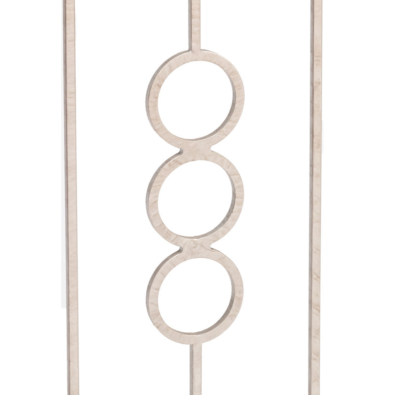 Petite Ringlet Console, Royal Silver, Carrera Marble