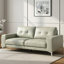 Canapé à accoudoirs carrés en cuir véritable 78,9 po Korbin-1585350852
