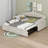 Upholstered Twin Size Daybed With Pop Up Trundle  And 2 Side Pockets-114243713
