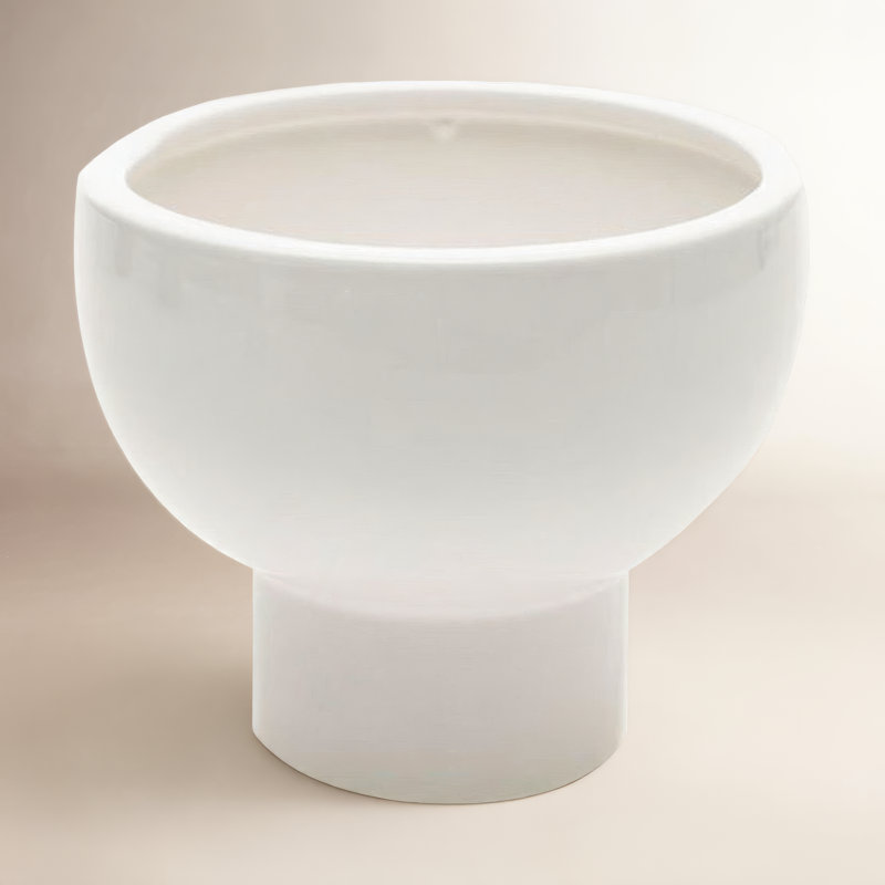 Vase de table en céramique Abie, H 6,5 po x l 8 po x P 8 po