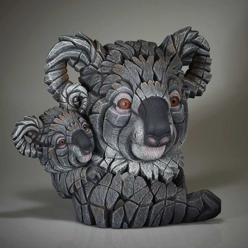 Sculpture de bordures Koala et figure de buste Joey 13 po
